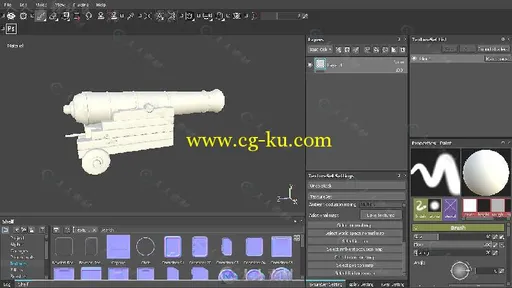 Substance Designer古代船炮材质贴图视频教程第二季 3DMOTIVE CANNON TEXTURING IN...的图片4