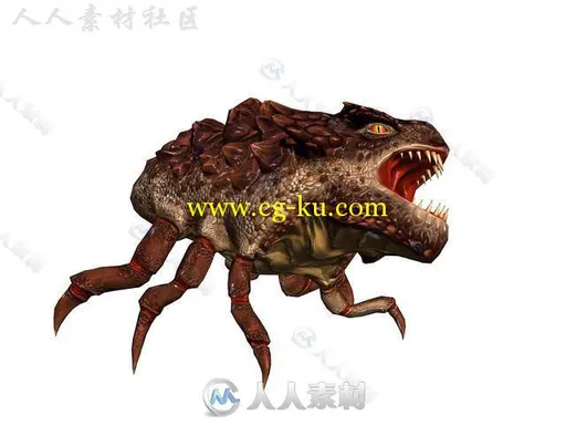 脾气暴躁的龙生物角色3D模型Unity游戏素材资源的图片11