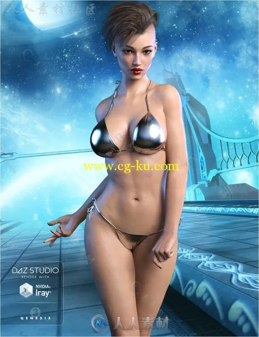 美丽性感的星际女性战士3D模型合辑的图片3