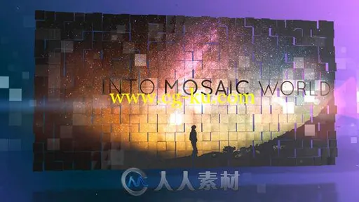 梦幻神奇模块汇聚显示照片幻灯片相册动画AE模板 Videohive Mosaic World 13693040的图片1