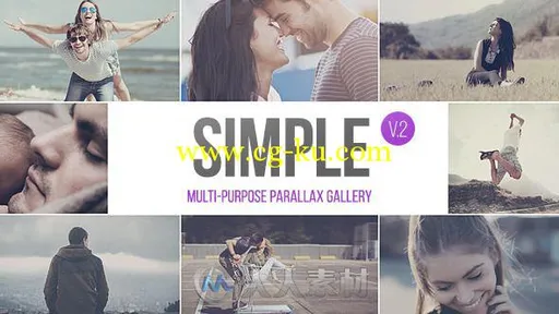 简单美丽的照片画廊幻灯片相册动画AE模板Videohive SIMPLE v.2 Parallax Photo Ga...的图片2