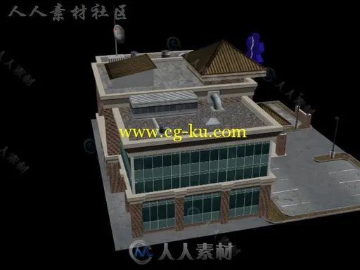 医院城市环境3D模型Unity游戏素材资源的图片3