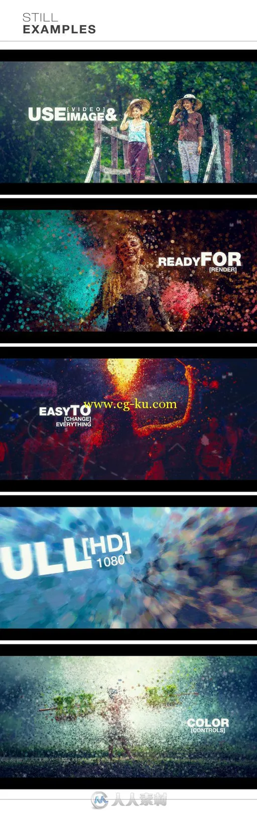 美丽时尚优雅的粒子合成照片幻灯片相册动画AE模板 Videohive Elegant Opener Slide..的图片1