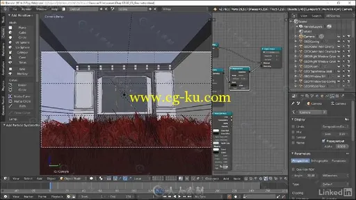 Blender中V-Ray色彩渲染控制技术视频教程 V-Ray Control Color Bleed in Blender的图片3