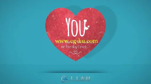 美丽浪漫的情人节爱心标志Logo演绎AE模板 Videohive Valentine Hearts 19293463的图片3