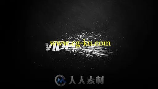 超酷火花粒子黑白标志Logo演绎AE模板Videohive Black And White Logo Reveal 1725...的图片1