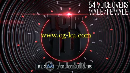 现代时尚倒计时颁奖典礼视频包装AE模板Videohive Broadcast Top 10 Pack Voice O...的图片1