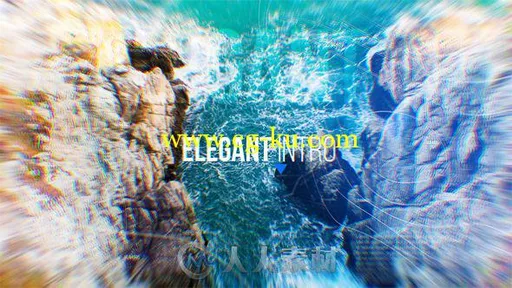 唯美优雅时尚的视差幻灯片相册动画AE模板 Videohive Elegant Intro 19314177的图片1