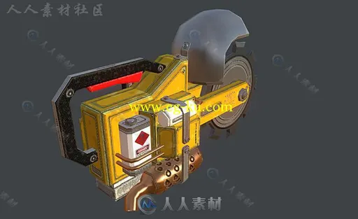 科幻电机切割工具近战武器道具3D模型Unity游戏素材资源的图片1