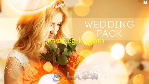 唯美浪漫粒子光斑婚礼幻灯片标题动画AE模板 Videohive Wedding Titles Slideshow L..的图片1