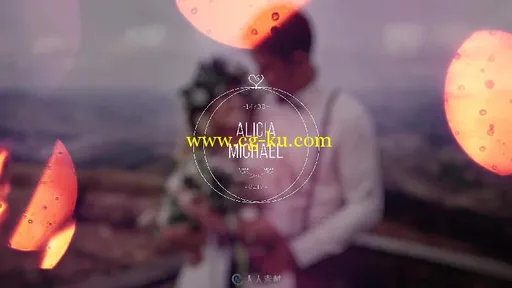 唯美浪漫粒子光斑婚礼幻灯片标题动画AE模板 Videohive Wedding Titles Slideshow L..的图片5