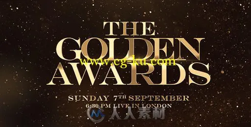 华丽高贵金色粒子标题动画时尚促销幻灯片AE模板Videohive Golden Awards Promo 17...的图片1