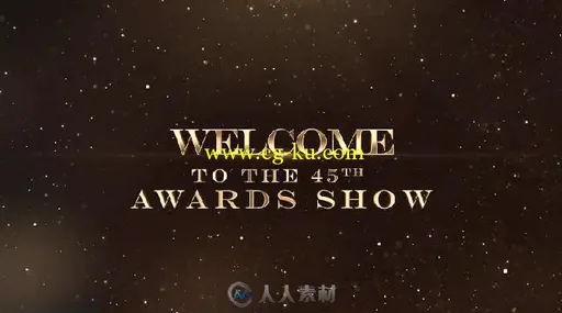 华丽高贵金色粒子标题动画时尚促销幻灯片AE模板Videohive Golden Awards Promo 17...的图片2