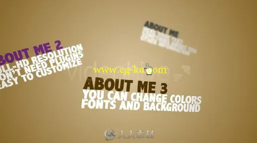 简单实用的网站功能展示动画幻灯片AE模板 Videohive Website Portfolio 753147的图片3