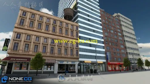 现实纽约市街区5城市环境3D模型Unity游戏素材资源的图片23