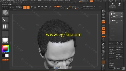 ZBrush中FiberMesh工具毛发制作实例训练视频教程 ZBrush Making Hair with FiberMesh的图片2