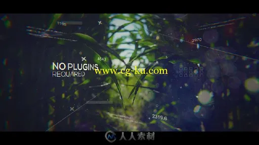 现代美丽时尚的数字视差幻灯片相册动画AE模板 Videohive Modern Slideshow 19304491的图片1