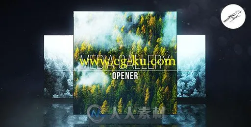 美丽震撼的3D画廊幻灯片相册动画AE模板Videohive Media Gallery Opener 1 19167600的图片2