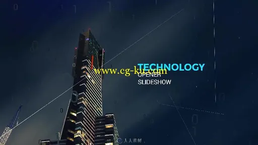 超酷数字故障城市幻灯片相册动画AE模板 Videohive Slideshow Technology 19214794的图片3