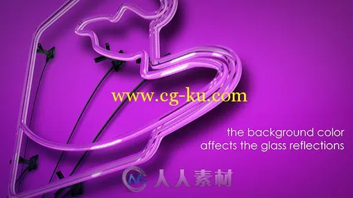 时尚美丽的3D霓虹灯标志Logo演绎AE模板 Videohive Neon 18839549的图片1