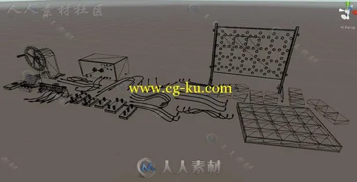 物理实验室工具道具3D模型Unity游戏素材资源的图片2