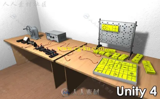 物理实验室工具道具3D模型Unity游戏素材资源的图片3