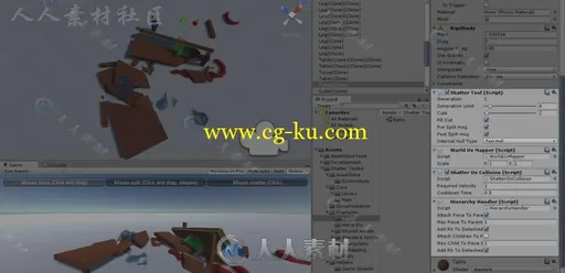 动态粉碎工具包脚本Unity游戏素材资源的图片1