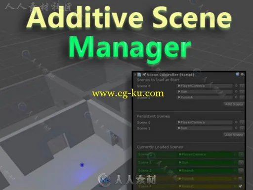 附加场景管理器工具编辑器扩充Unity游戏素材资源的图片1