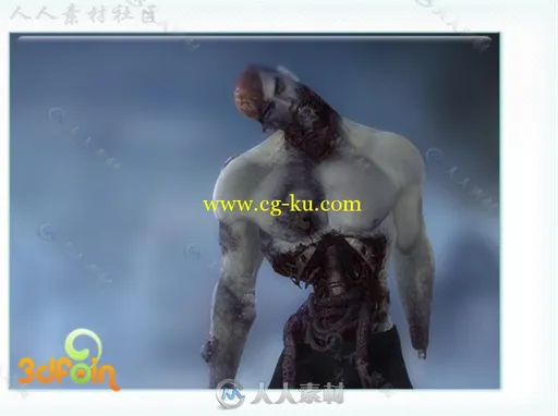 恐怖的僵尸科幻人形生物角色3D模型Unity游戏素材资源的图片1