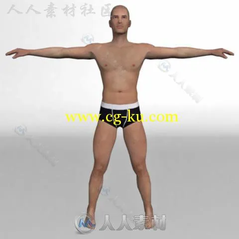 男士士兵人类人形生物角色3D模型Unity游戏素材资源的图片1