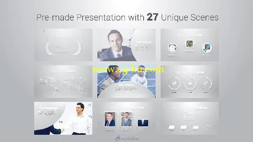 时尚明亮干净幻灯片企业商务介绍AE模板 Videohive Light Presentation Pack 19247652的图片4