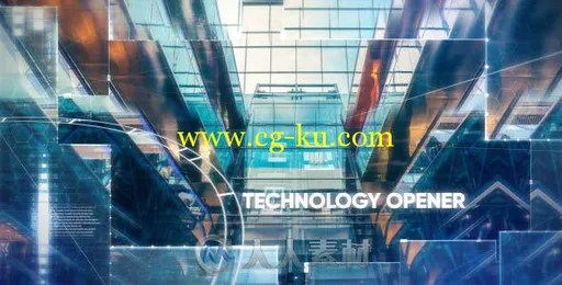 高科技科幻镜面模糊幻灯片相册动画AE模板 Videohive Technology/Hi-tech Opener 19..的图片1