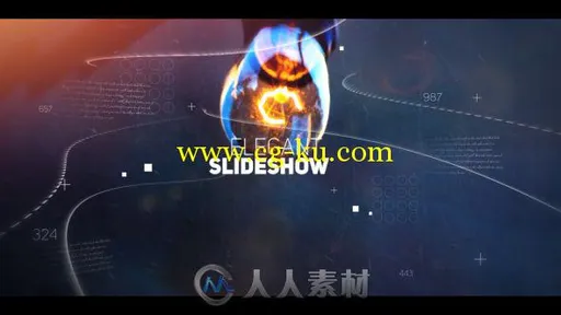 史诗霸气数字线条幻灯片电影开场AE模板 Videohive Epic Slideshow 19352105的图片1