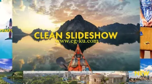 现代干净简单的多画面展示照片幻灯片相册动画AE模板Videohive Clean Slideshow 19...的图片4