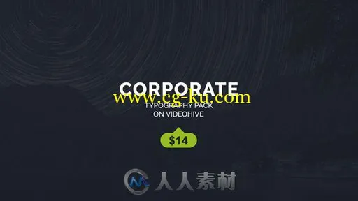 简单大方时尚的公司标题动画AE模板 Videohive Corporate Titles 19236839的图片1