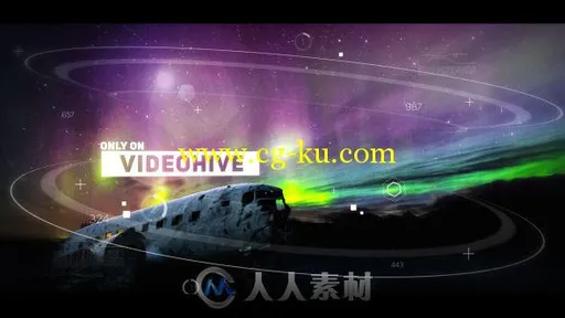 美丽时尚的圆弧数字视差幻灯片相册动画AE模板 Videohive Cinematic Slideshow 192...的图片1