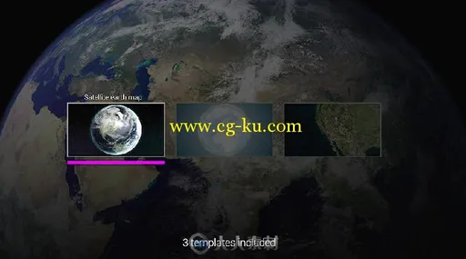 美丽的地球缩放冲击到指定位置幻灯片动画AE模板Videohive Zoom On Earth Suite 19...的图片2