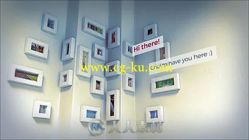 简单完美的婚礼周年纪念日照片3D画廊展示幻灯片AE模板 Videohive Photo Galler...的图片1