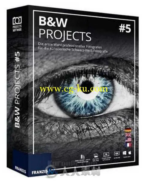 Black White色彩控制PS插件V5.52版 FRANZIS COLOR AND BLACK WHITE PROJECTS 5.52 WIN的图片3