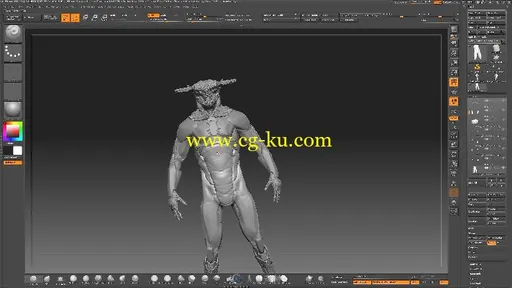 ZBrush概念游戏角色完整实例制作大师级视频教程(更新版) LEARN SQUARED CONCEPTING的图片9