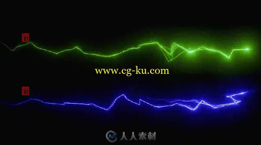 炫酷闪电电流效果文字字幕标题动画AE模板Videohive Electro - Electric Title Seq的图片4