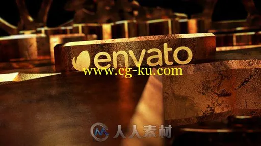 超酷电影质感三维齿轮转动标志显示Logo演绎AE模板Videohive Gear - 3D Logo 14106的图片1