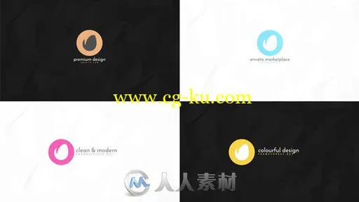 现代简单时尚的标志变形动画Logo演绎AE模板 Videohive Logo ident 1 Minimalist ..的图片1