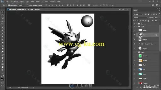 PS卡通插画合成绘画实例训练视频教程 Illustration Compositing Techniques的图片4