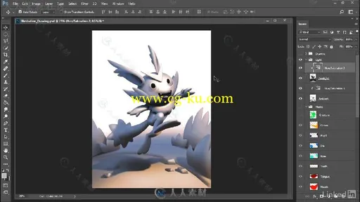 PS卡通插画合成绘画实例训练视频教程 Illustration Compositing Techniques的图片5