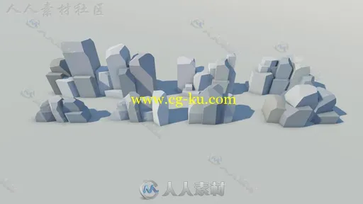 各种各样的不同的岩石环境3D模型Unity游戏素材资源的图片1