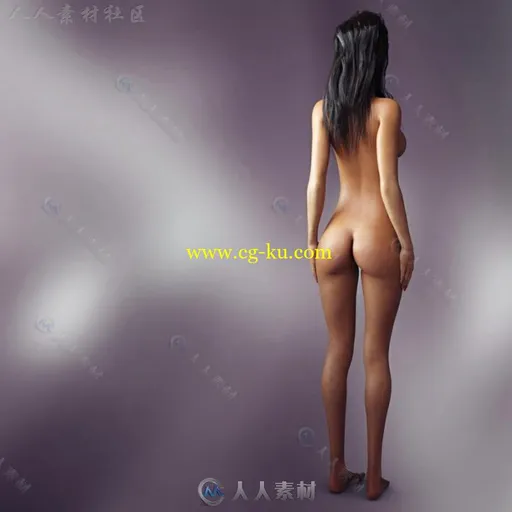 美丽纤细性感的女性角色3D模型合辑的图片1