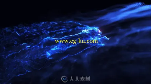 超酷帅气粒子烟雾豹子奔跑标志显示Logo演绎AE模板 Videohive Panther Dark Smoke的图片1