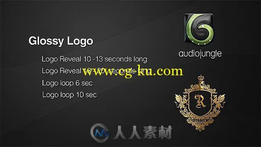 时尚玻璃质感反光企业标志Logo演绎AE模板Videohive Glossy Logo Reflection Logo的图片1