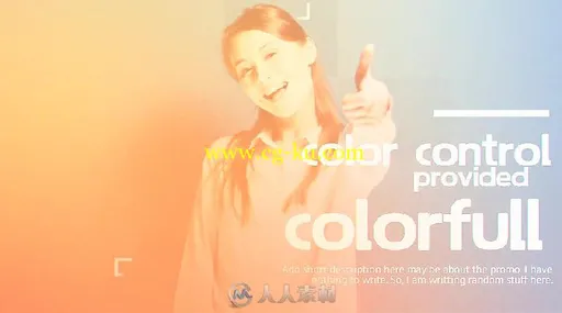 美丽创意渐变叠加效果幻灯片照片展示AE模板 Videohive Gradient Slideshow 19453338的图片3